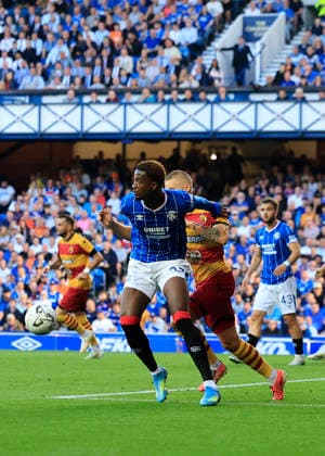 Rangers v Jagiellonia BiaÅ‚ystok UEFA Europa League Emmanuel Fernandez of Rangers controls the ball during the UEFA Europa League Third Qualifying Round Second Leg match at Ibrox Stadium, Glasgow 13 08 2026 UK Newspapers OUT Copyright: xFredxPalmerx FIL-23767-0066
