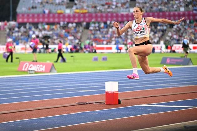 European Athletics Championships Birmingham 2026 - day 4 BIRMINGHAM, ENGLAND - AUGUST 13 : Masson Ilona (BEL) in action during the triple jump final on day 4 of the Birmingham 2026 European Athletics Championships on August 13, 2026 in Birmingham, England, 13 08 2026 Birmingham ENGLAND  Copyright: xTomasxSiskx