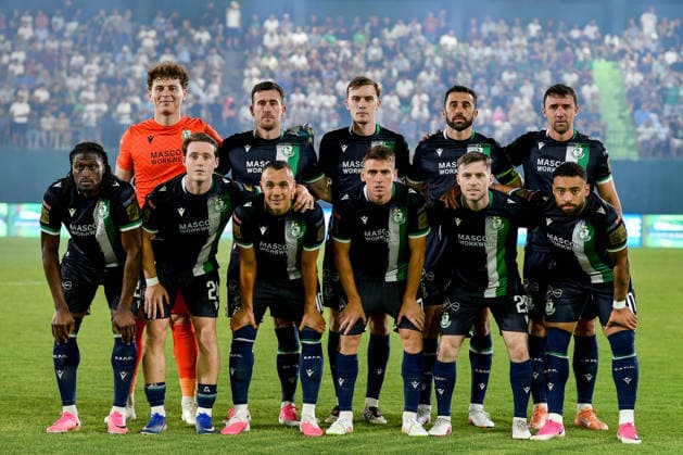 UEFA Europa League Third Qualifying Round Second Leg, Egnatia Arena, Albania 13 8 2026 KF Egnatia vs Shamrock Rovers Shamrock Rovers team Shamrock Rovers team 13 8 2026  Copyright: xinphox DSC_8801