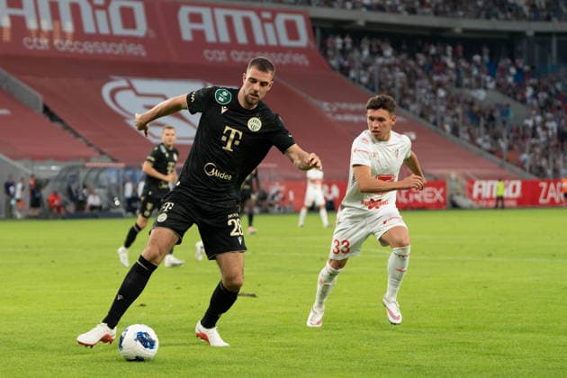 ZABRZE 13.08.2026 II MECZ III RUNDA ELIMINACYJNA LIGA EUROPY SEZON 2026 27: GORNIK ZABRZE - FERENCVAROS --- UEFA EUROPA LEAGUE THIRD QUALIFYING ROUND SECOND MATCH LEG SEASON 2026 27: GORNIK ZABRZE - FERENCVAROS MAKSYM KHLAN TOON RAEMAEKERS FOT. MATEUSZ WIEWIORKA 400MM.PL NEWSPIX.PL --- newspix.pl 