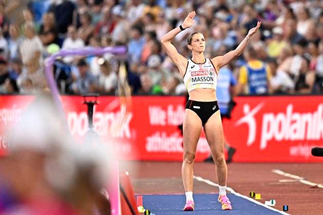European Athletics Championships Birmingham 2026 - day 4 BIRMINGHAM, ENGLAND - AUGUST 13 : Masson Ilona (BEL) in action during the triple jump final on day 4 of the Birmingham 2026 European Athletics Championships on August 13, 2026 in Birmingham, England, 13 08 2026 Birmingham ENGLAND  Copyright: xTomasxSiskx