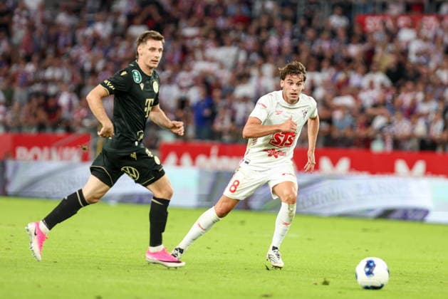13.08.2026, Zabrze Liga Europy UEFA sezon 2026 27 runda III kwalifikacji, Gornik Zabrze - Ferencvaros Budapeszt - UEFA Europa League football Match season 2026 27 round III qualification Gornik Zabrze - Ferencvaros Budapest Nz. Paulo Bernardo Fot. Michal Chwieduk Arena Akcji NEWSPIX.PL --- newspix.pl 