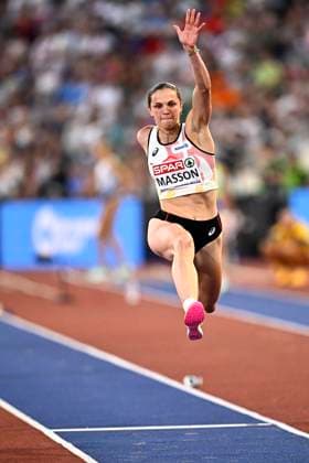 European Athletics Championships Birmingham 2026 - day 4 BIRMINGHAM, ENGLAND - AUGUST 13 : Masson Ilona (BEL) in action during the triple jump final on day 4 of the Birmingham 2026 European Athletics Championships on August 13, 2026 in Birmingham, England, 13 08 2026 Birmingham ENGLAND  Copyright: xTomasxSiskx