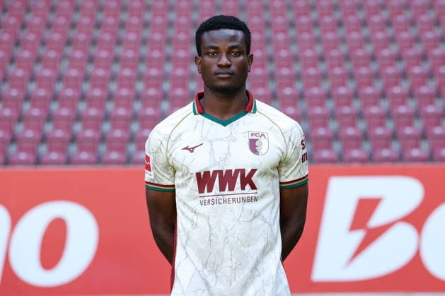 Uchenna Ogundu; FC Augsburg 1907 1. BL, Porträttermin 2026 2027, Spielerporträts Augsburg Bayern Deutschland *** Uchenna Ogundu, FC Augsburg 1907, Bundesliga 1, Photo Shoot 2026–2027, Player Profiles: Augsburg, Bavaria, Germany Copyright: ximago kolbert-press ChristianxKolbertx