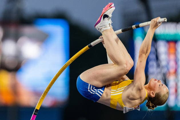 260813 Kajsa Roth of Sweden competes in women™s pole vault during day 4 of the 2026 European Athletics Championships on August 13, 2026 in Birmingham. Photo: Mathias Bergeld BILDBYRAN kod MB MT1068 friidrott athletics friidrett friidrotts-em em friidretts-em 2026 european athletics championships 4 bbeng *** August 13, 2026: Kajsa Roth of Sweden competes in the women’s pole vault during Day 4 of the 2026 European Athletics Championships on August 13, 2026 in Birmingham. Photo by Mathias Bergeld, BILDBYRAN, code MB MT1068. track and field, athletics, friidrett, friidrotts EM, 2026 European Athletics Championships, 4 BBENG  Copyright: MATHIASxBERGELD BB260813MB120