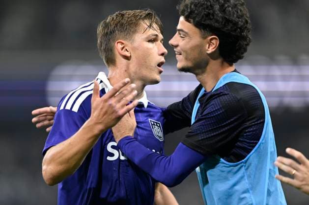 RSC Anderlecht v PAOK - UEFA Europa League ANDERLECHT, BELGIUM - AUGUST 13 : Sikan Danylo forward of RSC Anderlecht celebrates scoring a goal during the UEFA Europa League 2026 27 third qualifying round between RSC Anderlecht and PAOK on August 13, 2026 in Anderlecht, Belgium, 13 08 2026 Anderlecht Belgium  Copyright: xDhax