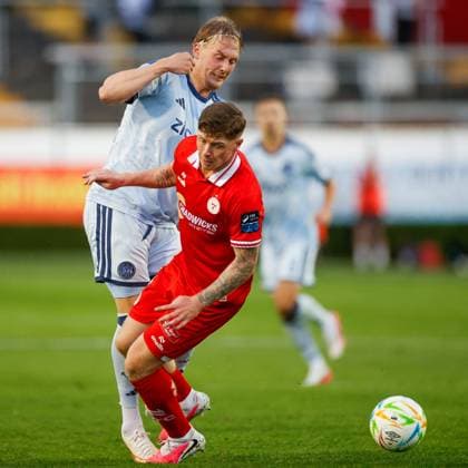 DUBLIN , 13-08-2026, Tolka Park Stadium , season 2026 2027 , UEFA Conference League play-off football . Match between Shelbourne FC and Ajax, Picture shows Ajax player Julian Brandt Shelbourne - Ajax  x205683077x Copyright: