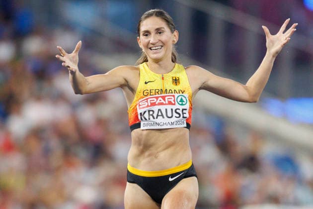 BIRMINGHAM, GREAT BRITAIN - AUGUST 13, 2026: Gesa Felicitas KRAUSE (GER Germany) wins Gold in the 3000m steeple chase during the European Athletics Championships at Alexander Stadium on August 13, 2026 in Birmingham, Great Britain. Great Britain Copyright: xAxelxKohringx