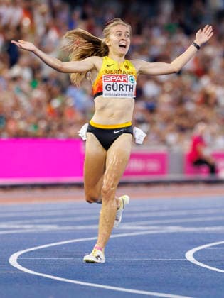 BIRMINGHAM, GREAT BRITAIN - AUGUST 13, 2026: Olivia GÜRTH (GER Germany) wins Bronze in the 3000m steeple chase during the European Athletics Championships at Alexander Stadium on August 13, 2026 in Birmingham, Great Britain. Great Britain Copyright: xAxelxKohringx