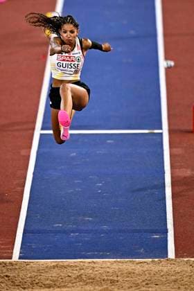 European Athletics Championships Birmingham 2026 - day 4 BIRMINGHAM, ENGLAND - AUGUST 13 : Guisse Saliyya (BEL) in action during the triple jump final on day 4 of the Birmingham 2026 European Athletics Championships on August 13, 2026 in Birmingham, England, 13 08 2026 Birmingham ENGLAND  Copyright: xTomasxSiskx