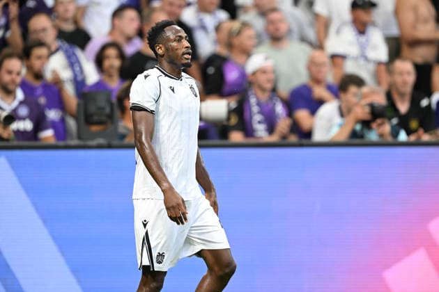 260813 RSC Anderlecht vs PAOK Abdul Rahman Baba (21) of PAOK pictured pictured during the third qualifying round - 2nd leg in the 2026-2027 Uefa Europa League season between RSC Anderlecht and PAOK FC Saloniki from Greece on August 13 , 2026 in Anderlecht, Belgium. (Photo by David Catry Isosport) Anderlecht Belgium  Copyright: xDavidxCatryx 20260813DC2_3384