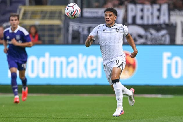 260813 RSC Anderlecht vs PAOK Taison (11) of PAOK pictured pictured during the third qualifying round - 2nd leg in the 2026-2027 Uefa Europa League season between RSC Anderlecht and PAOK FC Saloniki from Greece on August 13 , 2026 in Anderlecht, Belgium. (Photo by David Catry Isosport) Anderlecht Belgium  Copyright: xDavidxCatryx 20260813DC2_3391