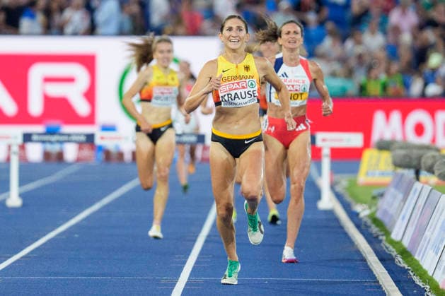 BIRMINGHAM, GREAT BRITAIN - AUGUST 13, 2026 : European Champion 3000m steeplechase: Gesa Felicitas KRAUSE (GER Germany) during the European Athletics Championships at Alexander Stadium on August 13, 2026 in Birmingham, Great Britain. Great Britain Copyright: xLeahxKohringx