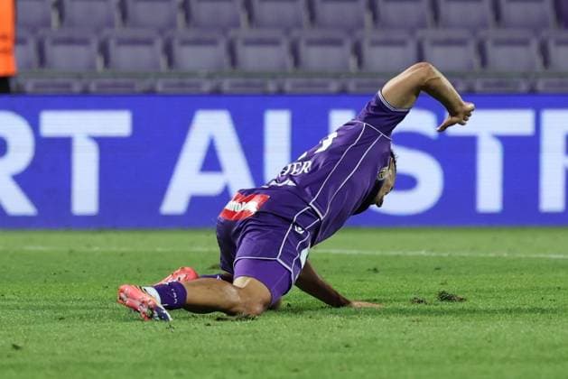13.August.2026 - SOCCER - 2026 27 UEFA Conference League, Third Qualifying Round, 2nd Leg, FK Austria Wien vs Beitar Jerusalem Manfred Fischer (Austria Wien) shows disappointment during the match Vienna Franz-Horr-Stadion (Generali-Arena) Vienna Austria Copyright: xYigitxOermex xPsxImagesxYigitxOermex xPsxImagesx