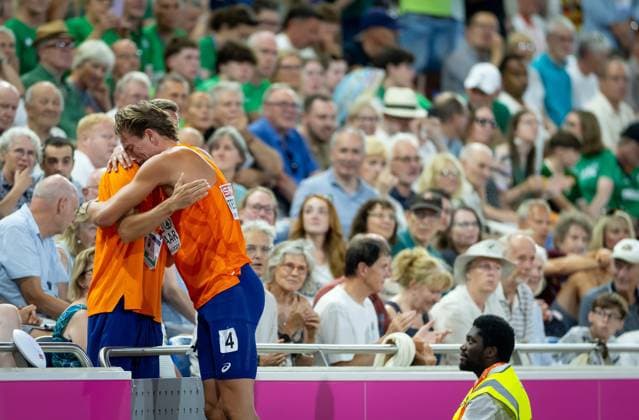 BIRMINGHAM - Jeff Tesselaar after the 1500 meter decathlon on the fourth day of the European Athletics Championships. IRIS VAN DEN BROEK ANP xVIxANPxSportx xxANPxIVx 565412166 originalFilename: 565412166.jpg