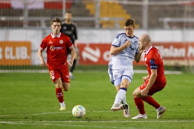 DUBLIN , 13-08-2026, Tolka Park Stadium , season 2026 2027 , UEFA Conference League play-off football . Match between Shelbourne FC and Ajax, Picture shows Ajax player Dies Janse Shelbourne - Ajax  x205684138x Copyright: