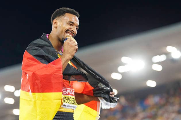 BIRMINGHAM, GREAT BRITAIN - AUGUST 13, 2026: Leo NEUGEBAUER (GER Germany) wins Gold in the decathlon during the European Athletics Championships at Alexander Stadium on August 13, 2026 in Birmingham, Great Britain. Great Britain Copyright: xAxelxKohringx