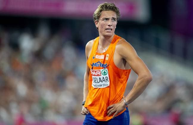 BIRMINGHAM - Jeff Tesselaar after the 1500 meter decathlon on the fourth day of the European Athletics Championships. IRIS VAN DEN BROEK ANP xVIxANPxSportx xxANPxIVx 565412254 originalFilename: 565412254.jpg