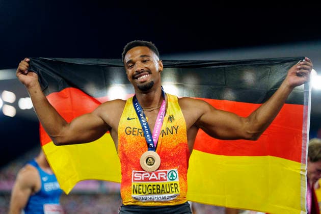 BIRMINGHAM, GREAT BRITAIN - AUGUST 13, 2026 : European champion decathlon: Leo NEUGEBAUER (GER Germany) during the European Athletics Championships at Alexander Stadium on August 13, 2026 in Birmingham, Great Britain. Great Britain Copyright: xLeahxKohringx