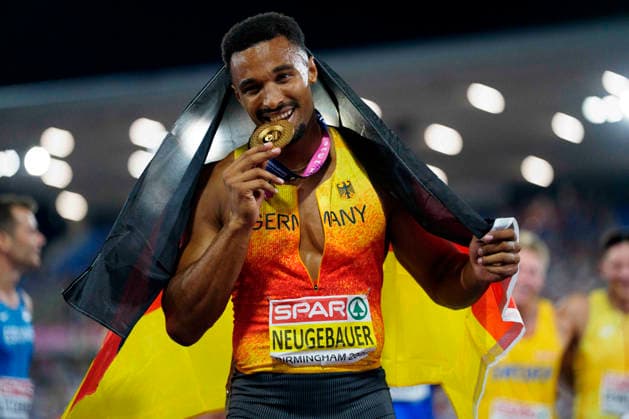 BIRMINGHAM, GREAT BRITAIN - AUGUST 13, 2026 : European champion decathlon: Leo NEUGEBAUER (GER Germany) during the European Athletics Championships at Alexander Stadium on August 13, 2026 in Birmingham, Great Britain. Great Britain Copyright: xLeahxKohringx