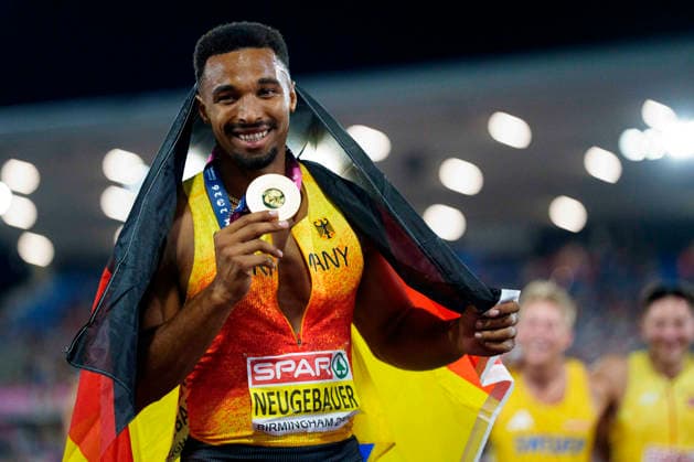 BIRMINGHAM, GREAT BRITAIN - AUGUST 13, 2026 : European champion decathlon: Leo NEUGEBAUER (GER Germany) during the European Athletics Championships at Alexander Stadium on August 13, 2026 in Birmingham, Great Britain. Great Britain Copyright: xLeahxKohringx