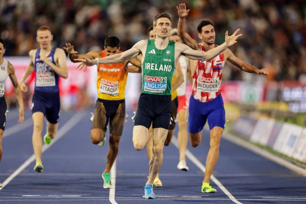 2026 European Athletics Championships, Alexander Stadium, Birmingham, England 13 8 2026 Men™s 800m Final Ireland™s Mark English wins gold Mark English wins gold 13 8 2026  Copyright: xx 0U6A1941