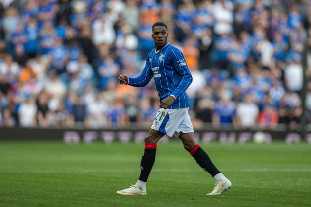 RECORD DATE NOT STATED 12th August 2026; Ibrox Stadium, Glasgow, Scotland; UEFA Europa League Qualifier Football, Rangers versus Jagiellonia Bialystok; Dujon Sterling of Rangers VagelisxGeorgariou
