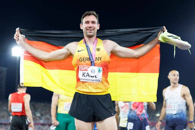 BIRMINGHAM, GREAT BRITAIN - AUGUST 13, 2026: Niklas KAUL (GER Germany) wins Silver in the decathlon during the European Athletics Championships at Alexander Stadium on August 13, 2026 in Birmingham, Great Britain. Great Britain Copyright: xAxelxKohringx