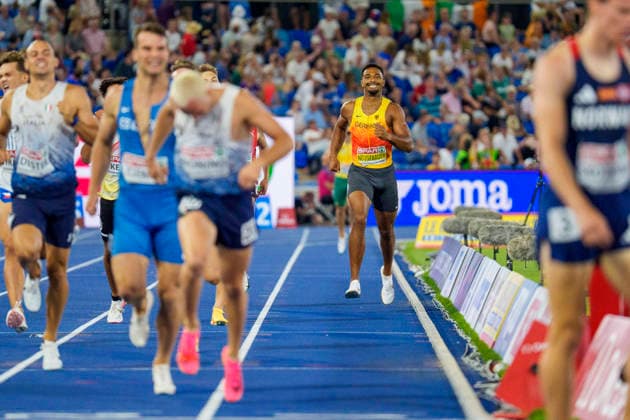 BIRMINGHAM, GREAT BRITAIN - AUGUST 13, 2026 : Leo NEUGEBAUER (GER Germany) over the 1500m of the decathlon during the European Athletics Championships at Alexander Stadium on August 13, 2026 in Birmingham, Great Britain. Great Britain Copyright: xLeahxKohringx