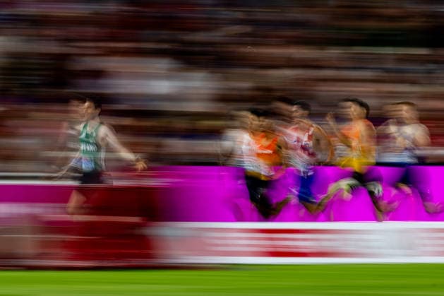 260813 Mark English of Ireland celebrates when crossing the finish in men s 800 meter during day 4 of the 2026 European Athletics Championships on August 13, 2026 in Birmingham. Photo: Mathias Bergeld BILDBYRAN kod MB MT1068 friidrott athletics friidrett friidrotts-em em friidretts-em 2026 european athletics championships 4 bbeng *** August 13, 2026: Mark English of Ireland celebrates as he crosses the finish line in the men’s 800-meter race on Day 4 of the 2026 European Athletics Championships on August 13, 2026 in Birmingham. Photo by Mathias Bergeld. BILDBYRAN code MB MT1068. track and field, athletics, friidrett, friidrotts EM, 2026 European Athletics Championships, 4 BBENG  Copyright: MATHIASxBERGELD BB260813MB151