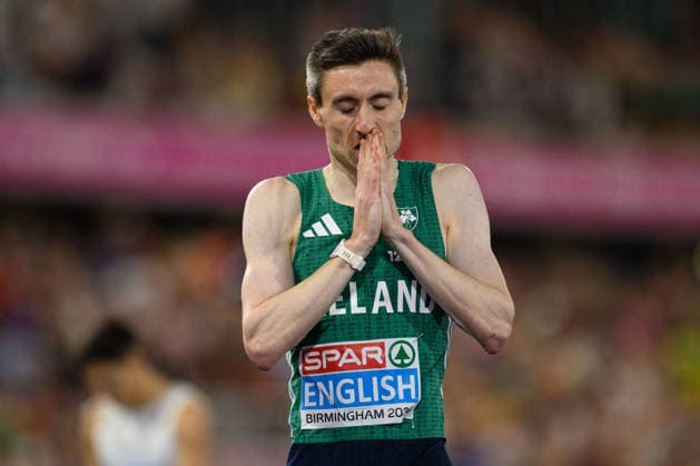 BIRMINGHAM, GREAT BRITAIN - August 13: Mark English (Ireland) after winning the 800 metres final during the European Athletics Championships 2026 at Alexander Stadium in Birmingham, Great Britain (Photo by Sven Beyrich Sports Press Photo)  Copyright: xSvenxBeyrich SportsxPressxPhotox Sportspressphoto_SPR205592