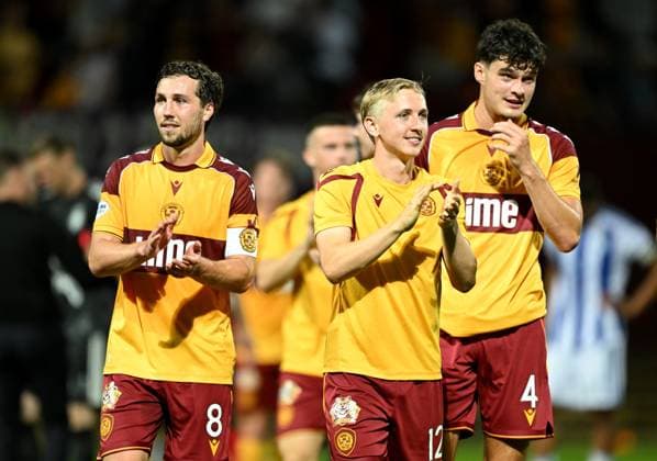 Motherwell players reacts at full time Motherwell v HJK Helsinki, UEFA Conference League, 3rd Qualifying Round, Second Leg, Football, Fir Park, Motherwell, Scotland, UK - 13 Aug 2026Motherwell Fir Park Scotland United Kingdom  Copyright: xMarkxRunnacles Shutterstockx 17069362cs