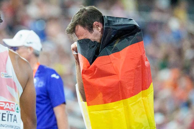 BIRMINGHAM, GREAT BRITAIN - AUGUST 13, 2026 : Second place in the decathlon for Niklas KAUL (GER Germany) during the European Athletics Championships at Alexander Stadium on August 13, 2026 in Birmingham, Great Britain. Great Britain Copyright: xLeahxKohringx