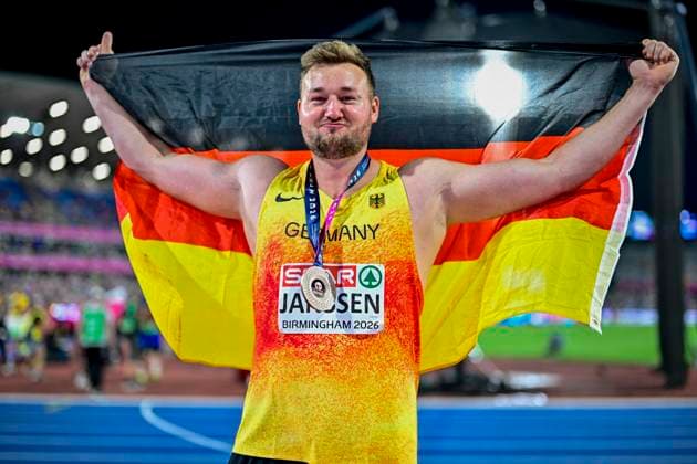 Henrik JANSSEN (Germany, SC Magdeburg, DISCUS THROW Men) GBR, European Athletics Championships, Athletics, 13.08.2026, GBR, European Athletics Championships, Athletics, 13.08.2026, Birmingham *** Henrik JANSSEN, Germany, SC Magdeburg, Men s Discus Throw, GBR, European Athletics Championships, Track and Field, August 13, 2026, GBR, European Athletics Championships, Track and Field, August 13, 2026, Birmingham Copyright: xEibnerxPressefoto JanxPapenfussx EP_JPS