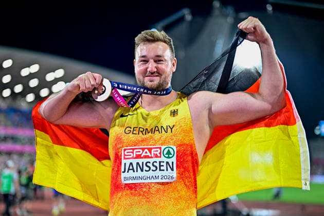 Henrik JANSSEN (Germany, SC Magdeburg, DISCUS THROW Men) GBR, European Athletics Championships, Athletics, 13.08.2026, GBR, European Athletics Championships, Athletics, 13.08.2026, Birmingham *** Henrik JANSSEN, Germany, SC Magdeburg, Men s Discus Throw, GBR, European Athletics Championships, Track and Field, August 13, 2026, GBR, European Athletics Championships, Track and Field, August 13, 2026, Birmingham Copyright: xEibnerxPressefoto JanxPapenfussx EP_JPS