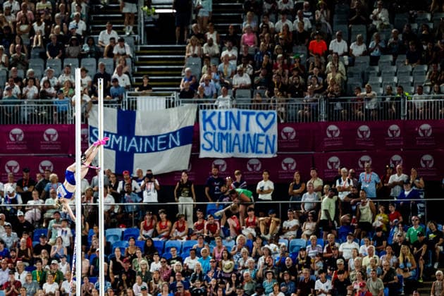 260813 Wilma Heltelä of Finaland competes in women™s pole vault final during day 4 of the 2026 European Athletics Championships on August 13, 2026 in Birmingham. Photo: Mathias Bergeld BILDBYRAN kod MB MT1068 friidrott athletics friidrett friidrotts-em em friidretts-em 2026 european athletics championships 4 bbeng *** August 13, 2026: Wilma Heltelä of Finland competes in the women’s pole vault final on Day 4 of the 2026 European Athletics Championships on August 13, 2026 in Birmingham. Photo by Mathias Bergeld. BILDBYRAN code MB MT1068. track and field athletics friidrett friidrotts em em friidretts em 2026 European Athletics Championships 4 bbeng  Copyright: MATHIASxBERGELD BB260813MB170