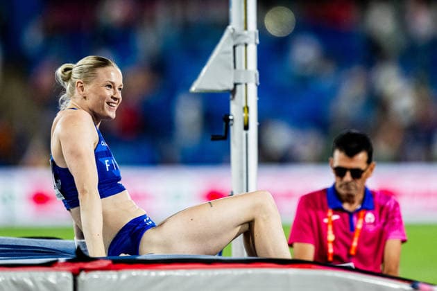 260813 Wilma Heltelä of Finaland competes in women™s pole vault final during day 4 of the 2026 European Athletics Championships on August 13, 2026 in Birmingham. Photo: Mathias Bergeld BILDBYRAN kod MB MT1068 friidrott athletics friidrett friidrotts-em em friidretts-em 2026 european athletics championships 4 bbeng *** August 13, 2026: Wilma Heltelä of Finland competes in the women’s pole vault final on Day 4 of the 2026 European Athletics Championships on August 13, 2026 in Birmingham. Photo by Mathias Bergeld. BILDBYRAN code MB MT1068. track and field athletics friidrett friidrotts em em friidretts em 2026 European Athletics Championships 4 bbeng  Copyright: MATHIASxBERGELD BB260813MB172