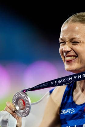 260813 Wilma Heltelä of Finland celebrates after women™s pole vault final during day 4 of the 2026 European Athletics Championships on August 13, 2026 in Birmingham. Photo: Mathias Bergeld BILDBYRAN kod MB MT1068 friidrott athletics friidrett friidrotts-em em friidretts-em 2026 european athletics championships 4 bbeng *** August 13, 2026: Wilma Heltelä of Finland celebrates after the women’s pole vault final on Day 4 of the 2026 European Athletics Championships in Birmingham. 2026 in Birmingham. Photo by Mathias Bergeld. BILDBYRAN code MB MT1068. track and field, athletics, friidrett, friidrotts em, em, friidretts em 2026, European Athletics Championships, 4 bbeng  Copyright: MATHIASxBERGELD BB260813MB182