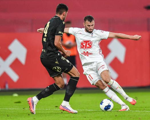 2026.08.13 Zabrze Pilka nozna Liga Europy UEFA Eliminacje 3 Rudna Kwalifikacji Ligi Europy Sezon 2026 2027 Gornik Zabrze - Ferencvaros N z Mariano Gomez, Erik Prekop Foto Marcin Bulanda PressFocus 2026.08.13 Zabrze Football UEFA European League Qualifying Third Round Season 2026 2027 Gornik Zabrze - Ferencvaros Mariano Gomez, Erik Prekop Credit: Marcin Bulanda PressFocus NEWSPIX.PL --- newspix.pl 