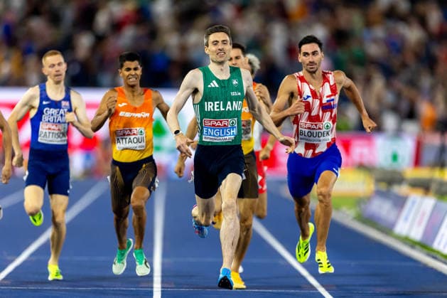 2026 European Athletics Championships, Alexander Stadium, Birmingham, England 13 8 2026 Men™s 800m Final Ireland™s Mark English on his way to winning gold Mark English on his way to winning gold 13 8 2026  Copyright: xx 0U6A1849