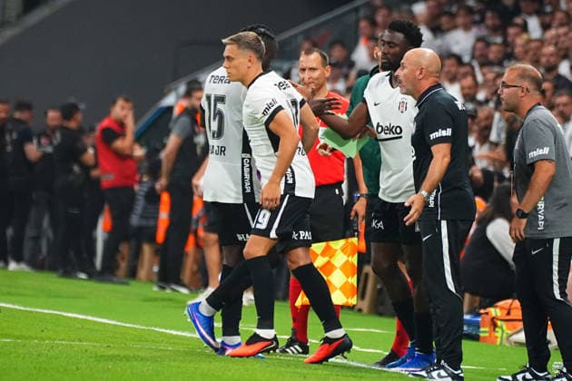 ISTANBUL, TURKEY - AUGUST 13: Leandro Trossard of Besiktas during the UEFA Europa League 2026 27 third qualifying round second leg match between Besiktas JK and Hradec Kralove at Besiktas Park on August 13, 2026 in Istanbul, Turkey. Istanbul Besiktas Turkey Copyright: xSeskimphotox Besiktas-Hradec-1308 (158)
