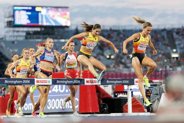 BIRMINGHAM, GREAT BRITAIN - AUGUST 13, 2026: Lea MEYER (GER Germany), Gesa Felicitas KRAUSE (GER Germany) 3000m steeple chase, during the European Athletics Championships at Alexander Stadium on August 13, 2026 in Birmingham, Great Britain. Great Britain Copyright: xAxelxKohringx