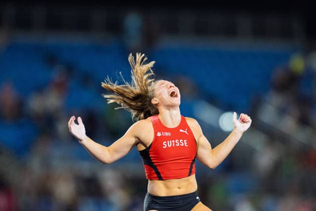 BIRMINGHAM, UNITED KINGDOM - AUGUST 13: Angelica Moser of Switzerland competes in the Women s Pole Vault during the European Athletics Championships at Alexander Stadium on August 13, 2026 in Birmingham, United Kingdom. England United Kingdom Copyright: xBEAUTIFULxSPORTS TobiasxLacknerx