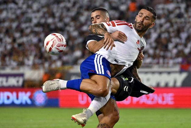 Croatia, Split, 130826. Poljud Stadium. Second match of the 3rd qualifying round of the Conference Ligue, Hajduk - Zalgiris. In the photo: Marko Livaja. Photo: Tom Dubravec CROPIX Split CROATIA Copyright: xxTomxDubravecx hajduk_zalgiris32-130826