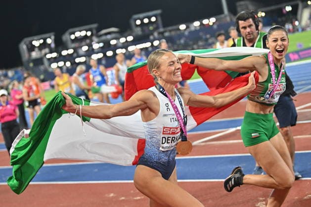 2026.08.13 Birmingham Lekkoatletyka Mistrzostwa Europy N z Dariya Derkach Aleksandra Naczewa Foto Michal Laudy PressFocus 2026.08.13 Birmingham Athletics European Athletics Championships Dariya Derkach Aleksandra Nacheva Credit: Michal Laudy PressFocus NEWSPIX.PL --- newspix.pl 