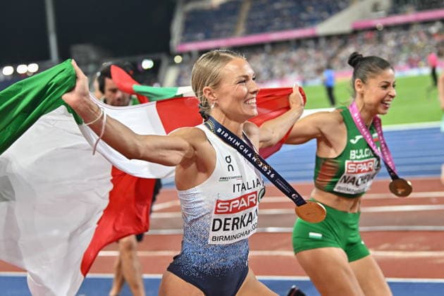 2026.08.13 Birmingham Lekkoatletyka Mistrzostwa Europy N z Dariya Derkach Aleksandra Naczewa Foto Michal Laudy PressFocus 2026.08.13 Birmingham Athletics European Athletics Championships Dariya Derkach Aleksandra Nacheva Credit: Michal Laudy PressFocus NEWSPIX.PL --- newspix.pl 
