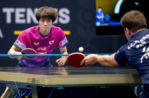 MALMÖ 2026-08-13 Shunsuke Togami of Japan against Sweden s Kristian Karlsson in the second round of the men s singles at the Europe Smash Sweden 2026 Table tennis, Tischtennis tournament at Baltiska Hallen in Malmö, Sweden, on August 13, 2026. MALMÖ SWEDEN x50090x *** MALMÖ, August 13, 2026 — Shunsuke Togami of Japan faced Sweden’s Kristian Karlsson in the second round of the men’s singles at the Europe Smash Sweden 2026 table tennis tournament at Baltiska Hallen in Malmö, Sweden, on August 13, 2026 MALMÖ SWEDEN x50090x  Copyright: xJohanxNilssonx xTTx EUROPE SMASH SWEDEN 2026
