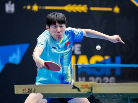 MALMÖ 2026-08-13 Wen Ruibo of China against Sweden s Elias Ranefur in the second round of the men s singles at the Europe Smash Sweden 2026 Table tennis, Tischtennis tournament at Baltiska Hallen in Malmö, Sweden, on August 13, 2026. MALMÖ SWEDEN x50090x *** MALMÖ, August 13, 2026 — Wen Ruibo of China faced Sweden’s Elias Ranefur in the second round of the men’s singles at the Europe Smash Sweden 2026 table tennis tournament at Baltiska Hallen in Malmö, Sweden, on August 13, 2026 MALMÖ SWEDEN x50090x  Copyright: xJohanxNilssonx xTTx EUROPE SMASH SWEDEN 2026