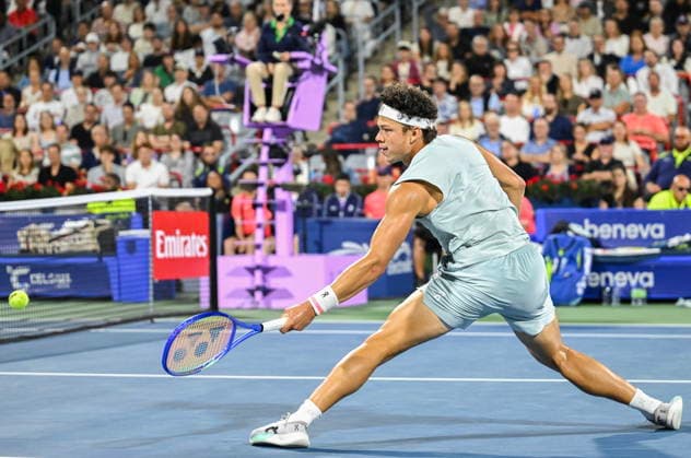 ATP, Tennis Herren Masters 1000 Canada final Ben Shelton of the United States in action against Brandon Nakashima of the United States at the ATP Masters 1000 Canada final in Montreal, Canada, 13 August 2026. MONTREAL QUEBEC Canada  Copyright: xGRAHAMxHUGHESx