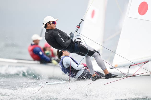 Suzu Todo & Daisuke Matsuyama (JPN), AUGUST 13, 2026 - Sailing : 2026 470 Class World Championship, WM, Weltmeisterschaft Mixed 470 Series at Enoshima Yacht Harbour in Kanagawa, Japan. Noxthirdxpartyxsales  aflo_340818322 KyoxKikuchix